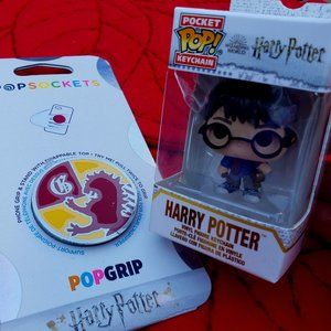 Harry Potter POPSOCKETS & Funko Pop KeyChain NWT